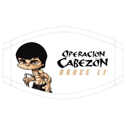 Mascarilla Bruce Li Operacion Cabezon Los Cabezones de Vegas