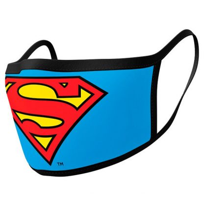 Pack 2 cubre mascarillas reutilizables premium Superman DC Cómics