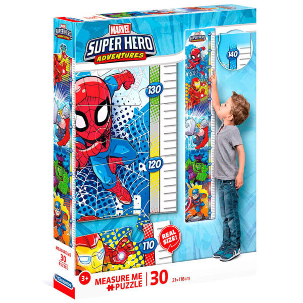 Puzzle Measure Me Superhero Marvel 30pzs