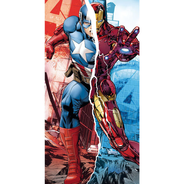 Toalla Vengadores Marvel Capitán América Iron Man algodón