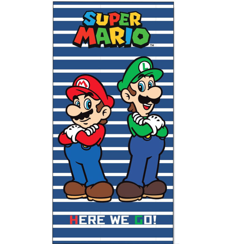 Toalla Mario Kart SuperMario Bros Nintendo algodon