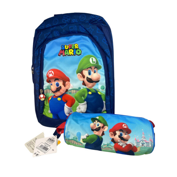 Pack mochila y portatodo Mario Bros Nintendo