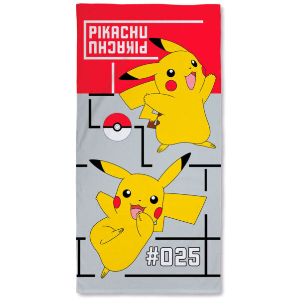 Toalla Pikachu Pokemon algodon
