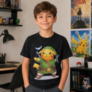 Camiseta Pikachu Zelda