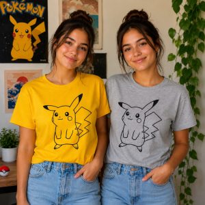 Camisetas Doble Pikachu