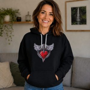 Sudadera Corazón con Espada